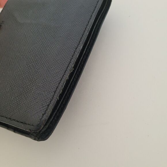 Burberry Men Designer Card Coin Bill Wallet 3in1 Black Leather Bifold Medium - Picture 13 of 14